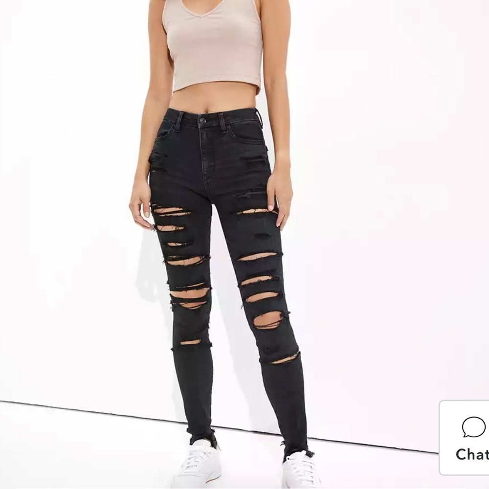American eagle black jeggings